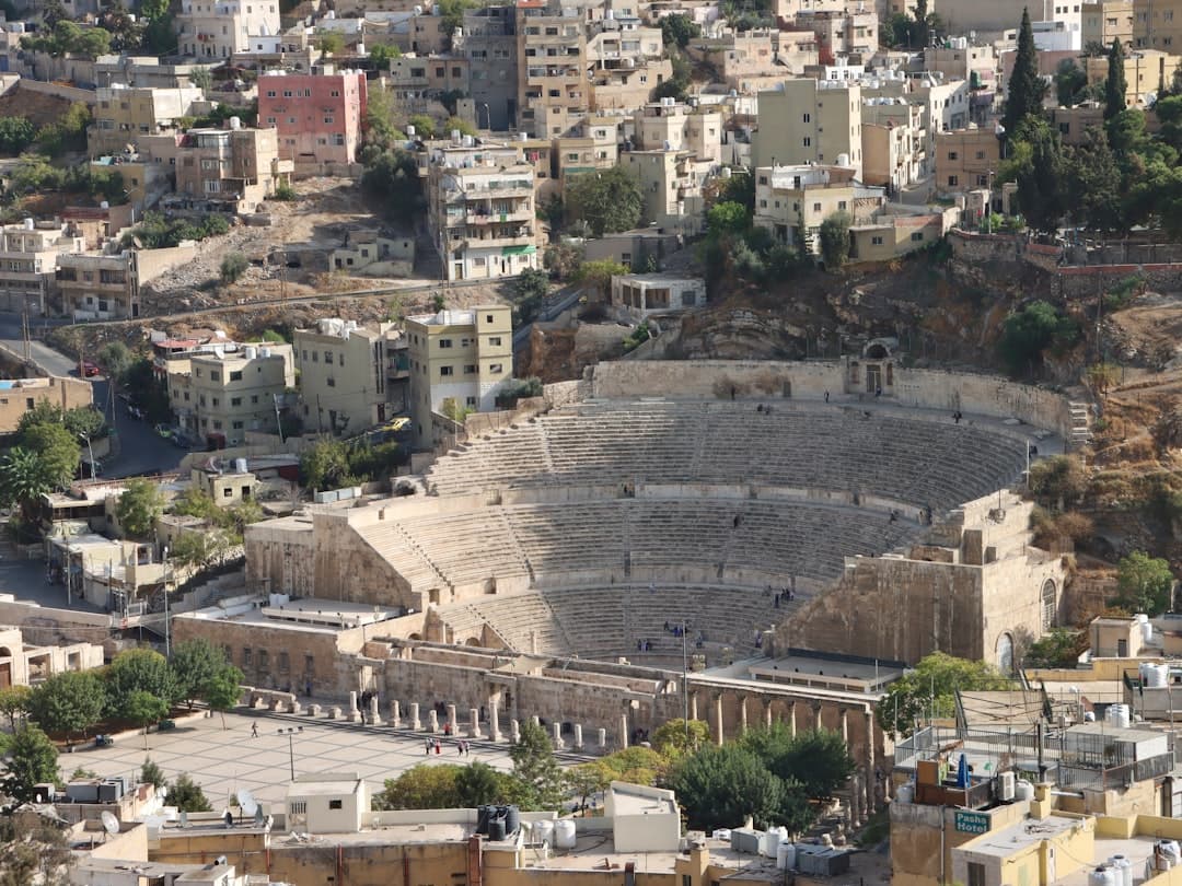 The terrace at Wild Jordan Center looking across the valley towards the Citadel