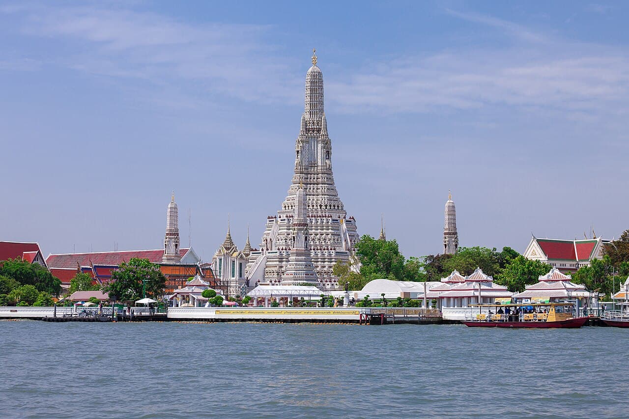 Wat Arun on the Chao Phraya river, Bangkok