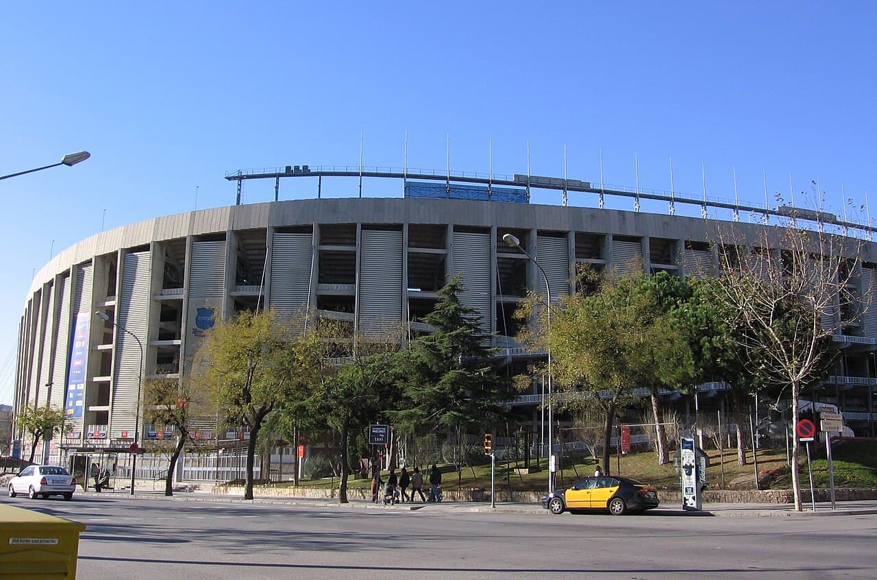 The Camp Nou stadium, home of FC Barcelona
