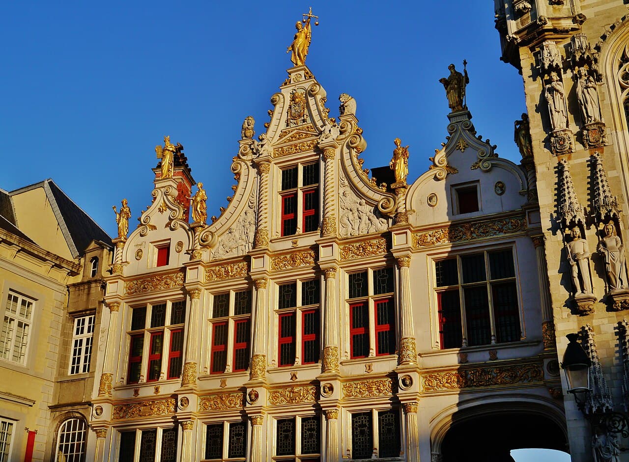 The Gothic City Hall on the Burg, Bruges