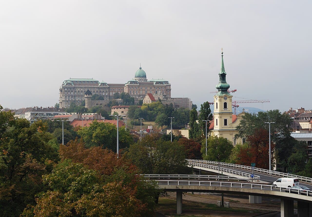 Buda Castle above the Danube, Budapest