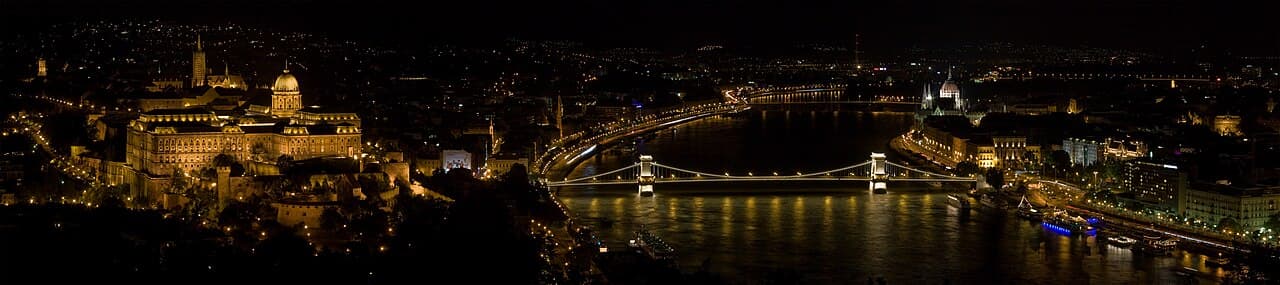 The view over Budapest from Gellért Hill