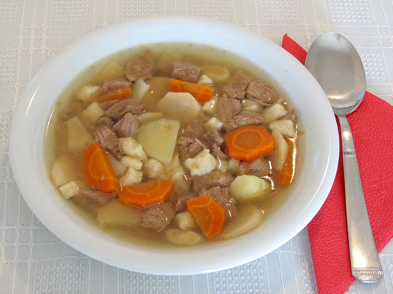 A bowl of Hungarian goulash