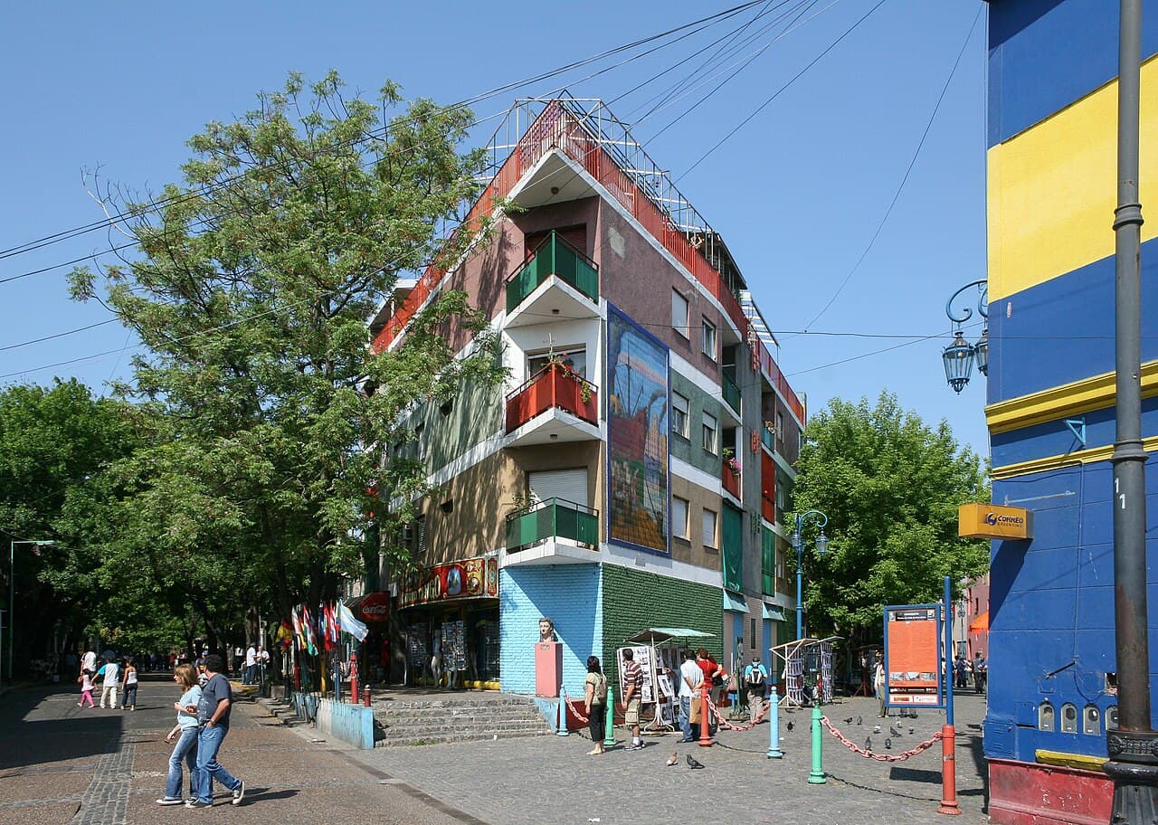 The colourful Caminito in La Boca, Buenos Aires