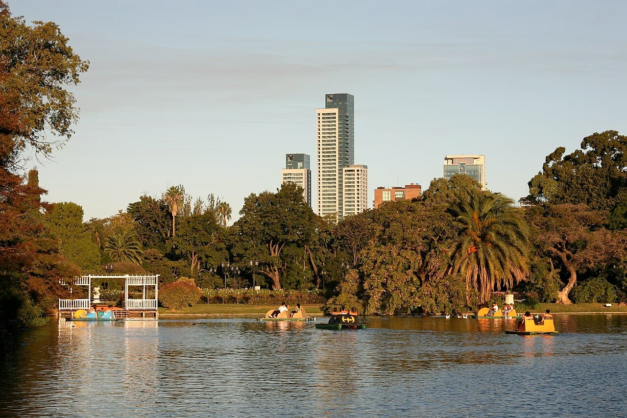 The Rosedal rose garden in Palermo, Buenos Aires