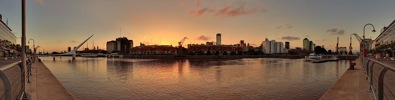 Puerto Madero and the Puente de la Mujer, Buenos Aires
