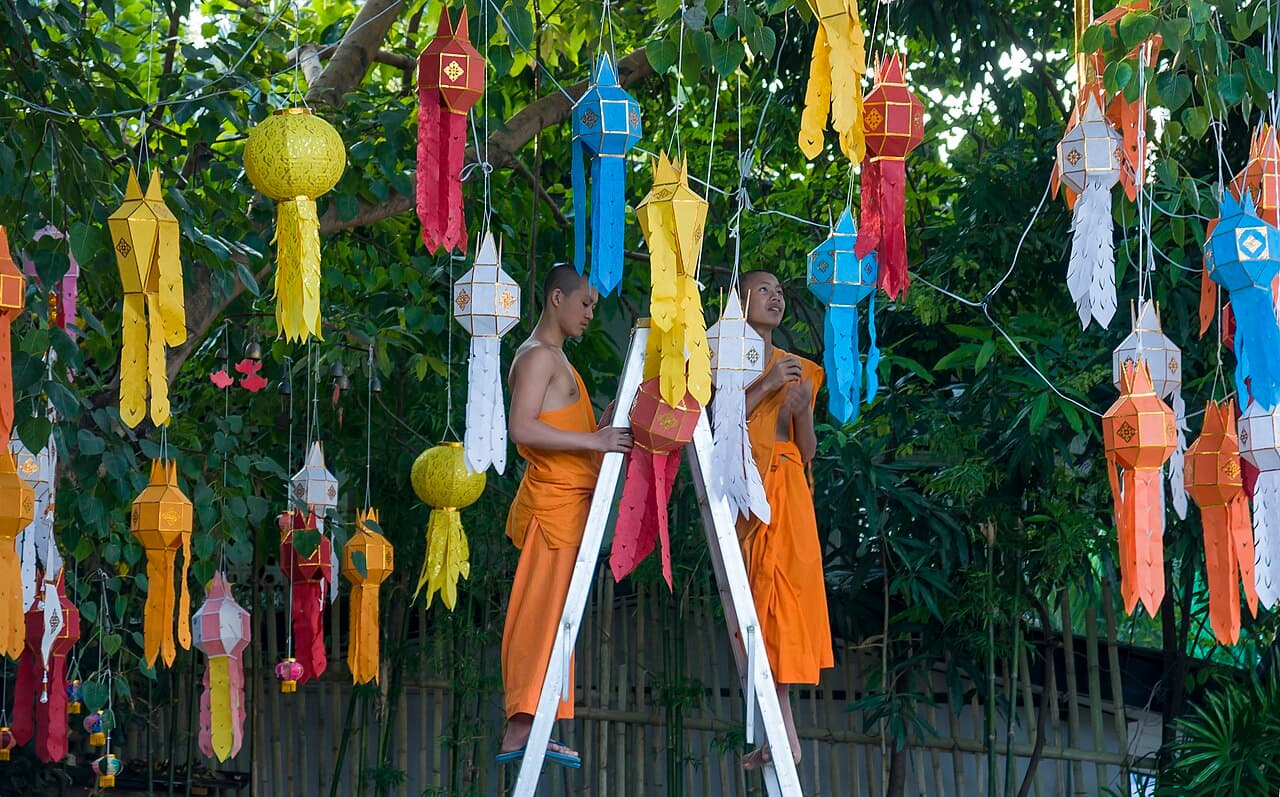 Monks at a Chiang Mai temple