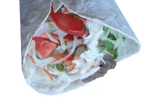 A shawarma wrap, Dubai
