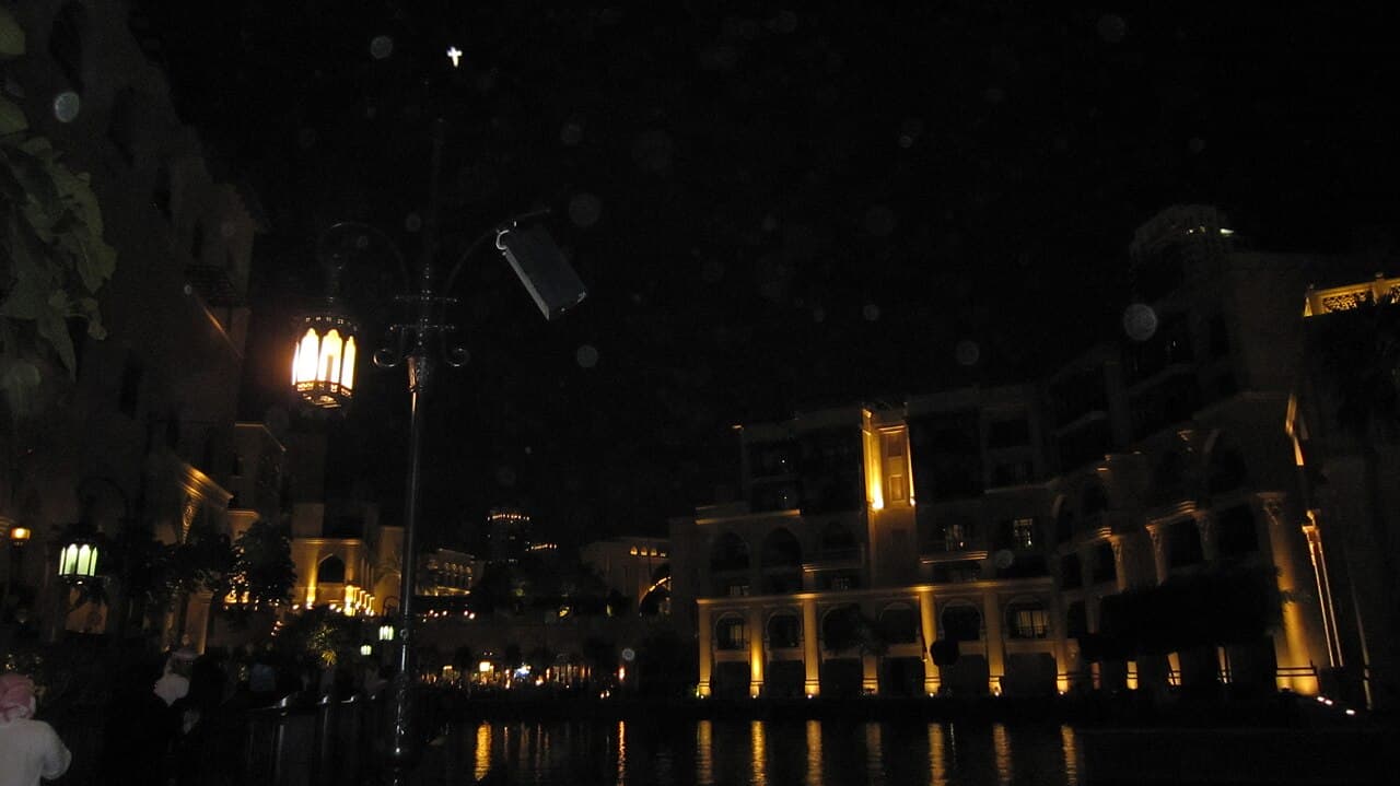 The Dubai Fountain below the Burj Khalifa