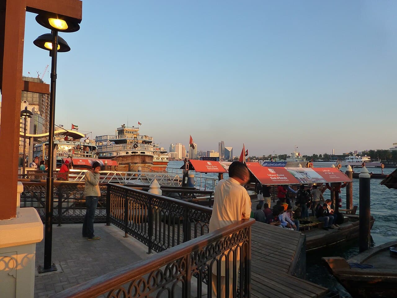 Abra water taxis on Dubai Creek