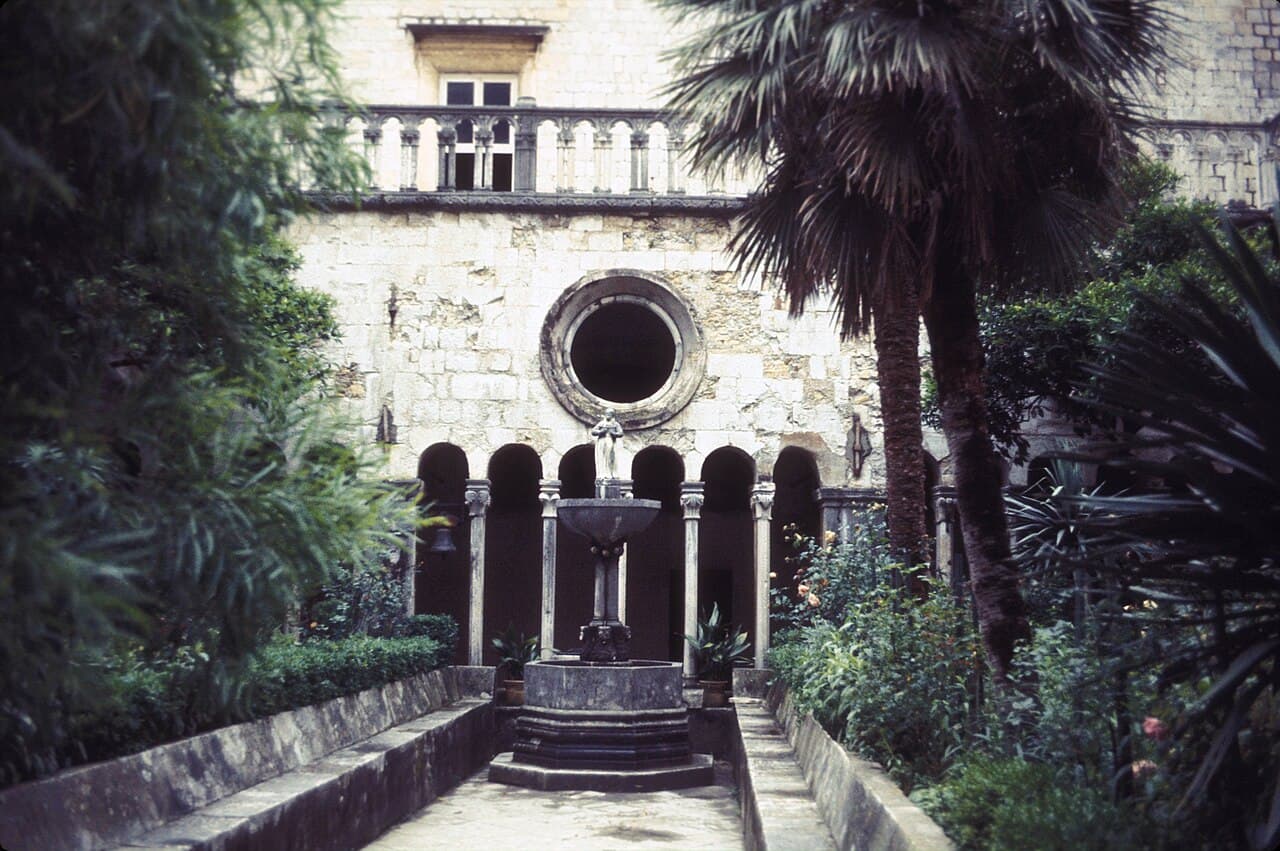 The cloister of the Franciscan Monastery, Dubrovnik