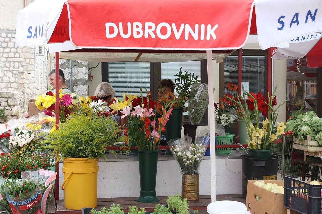The harbourfront market at Gruž, Dubrovnik