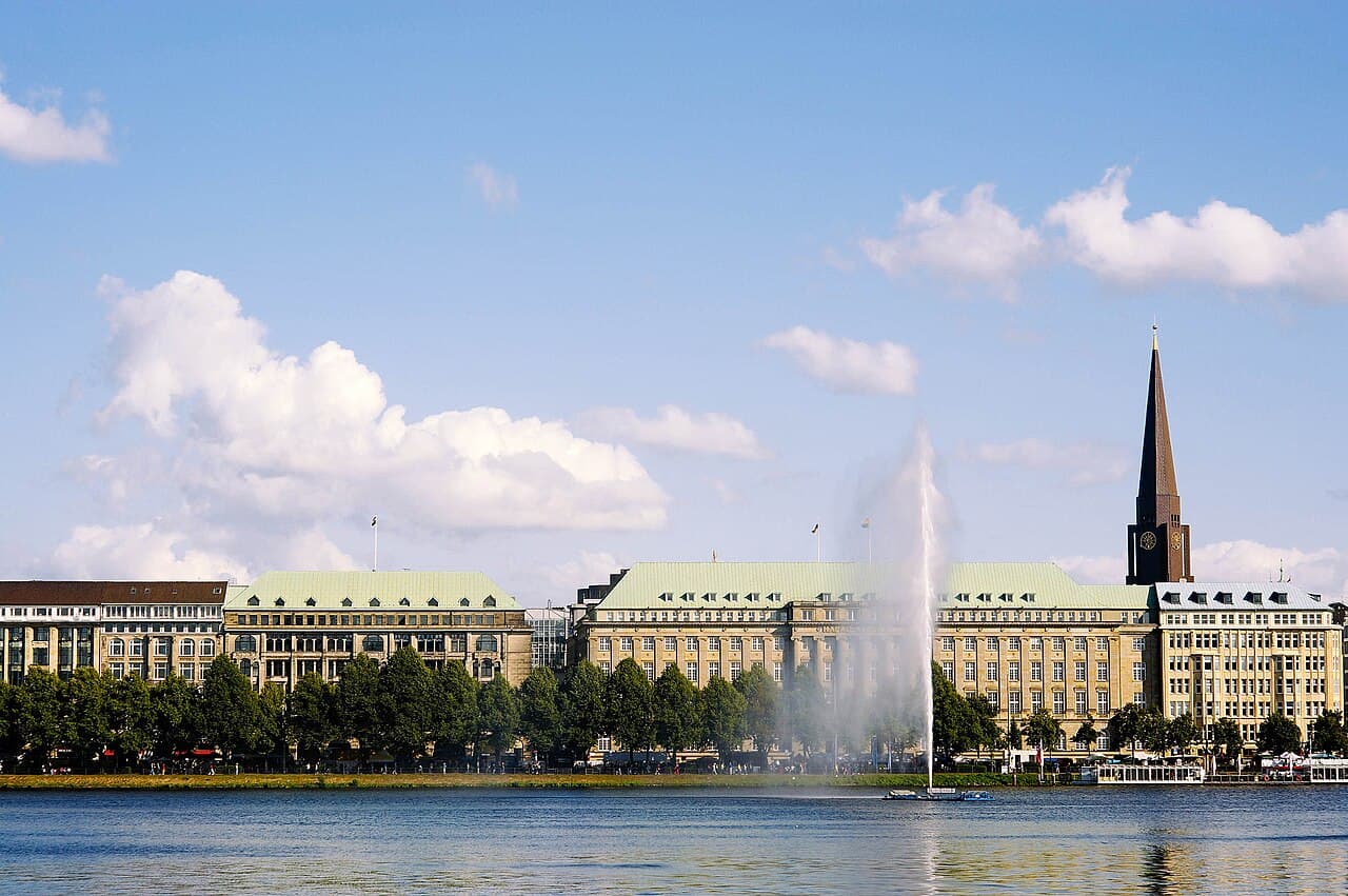 The Alster lake, Hamburg
