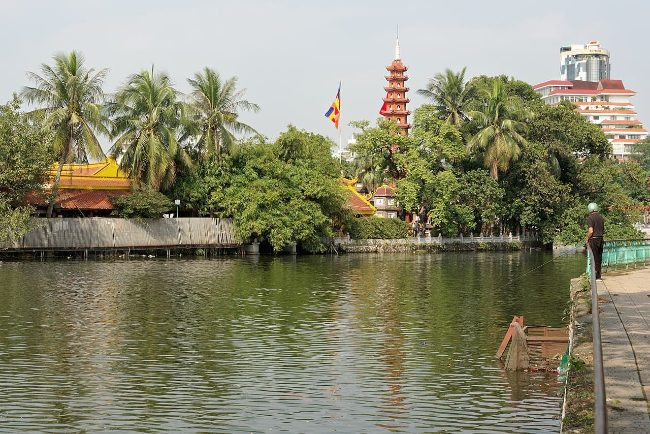 Tran Quoc Pagoda on West Lake, Hanoi