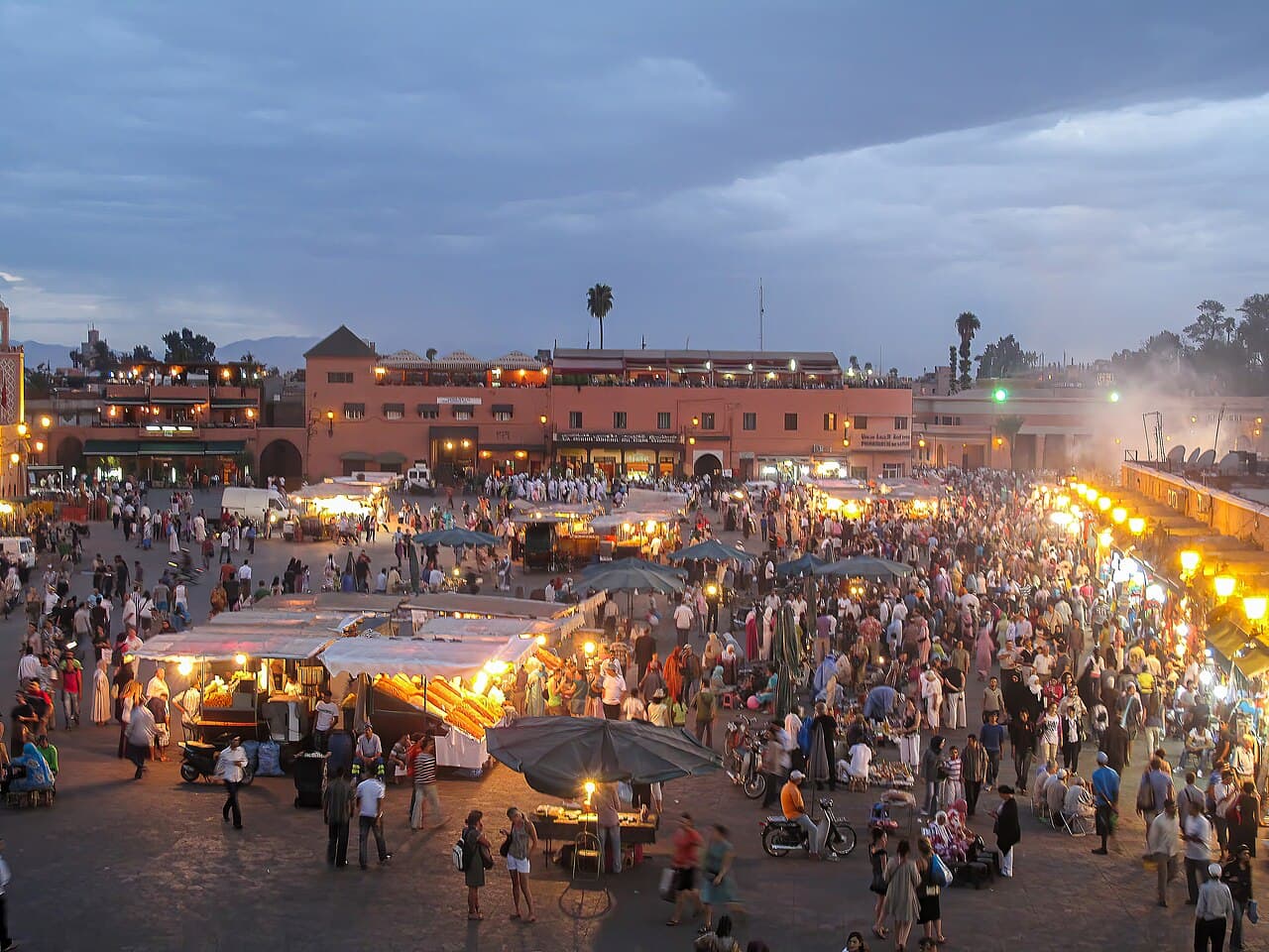 Marrakech — Morocco's red-walled imperial city at the foot of the Atlas