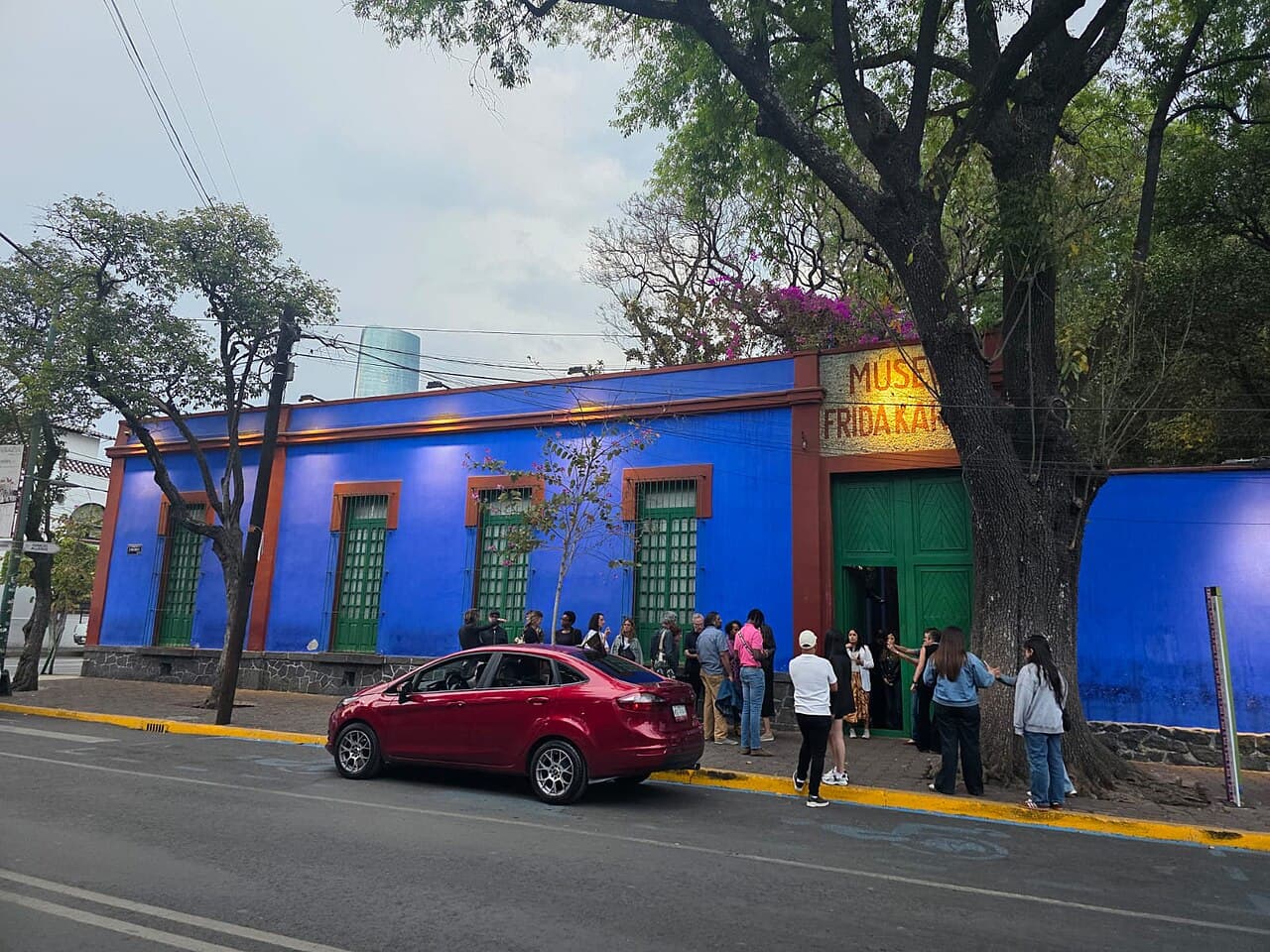The blue Frida Kahlo house (Casa Azul), Mexico City