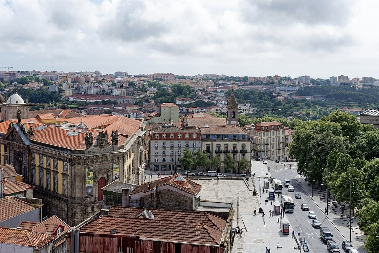 The Clérigos Tower rising over Porto