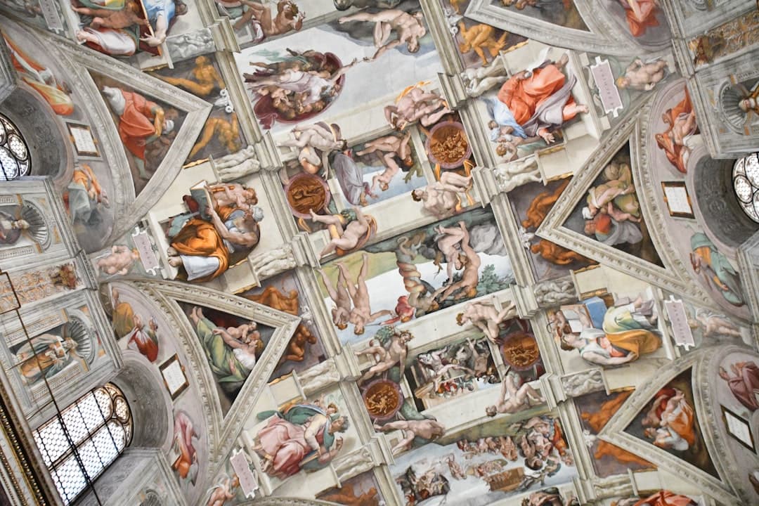 The spiral Bramante staircase of the Vatican Museums