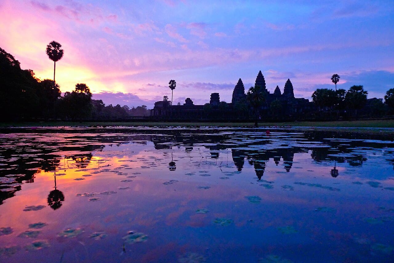 Angkor Wat at sunrise, Cambodia