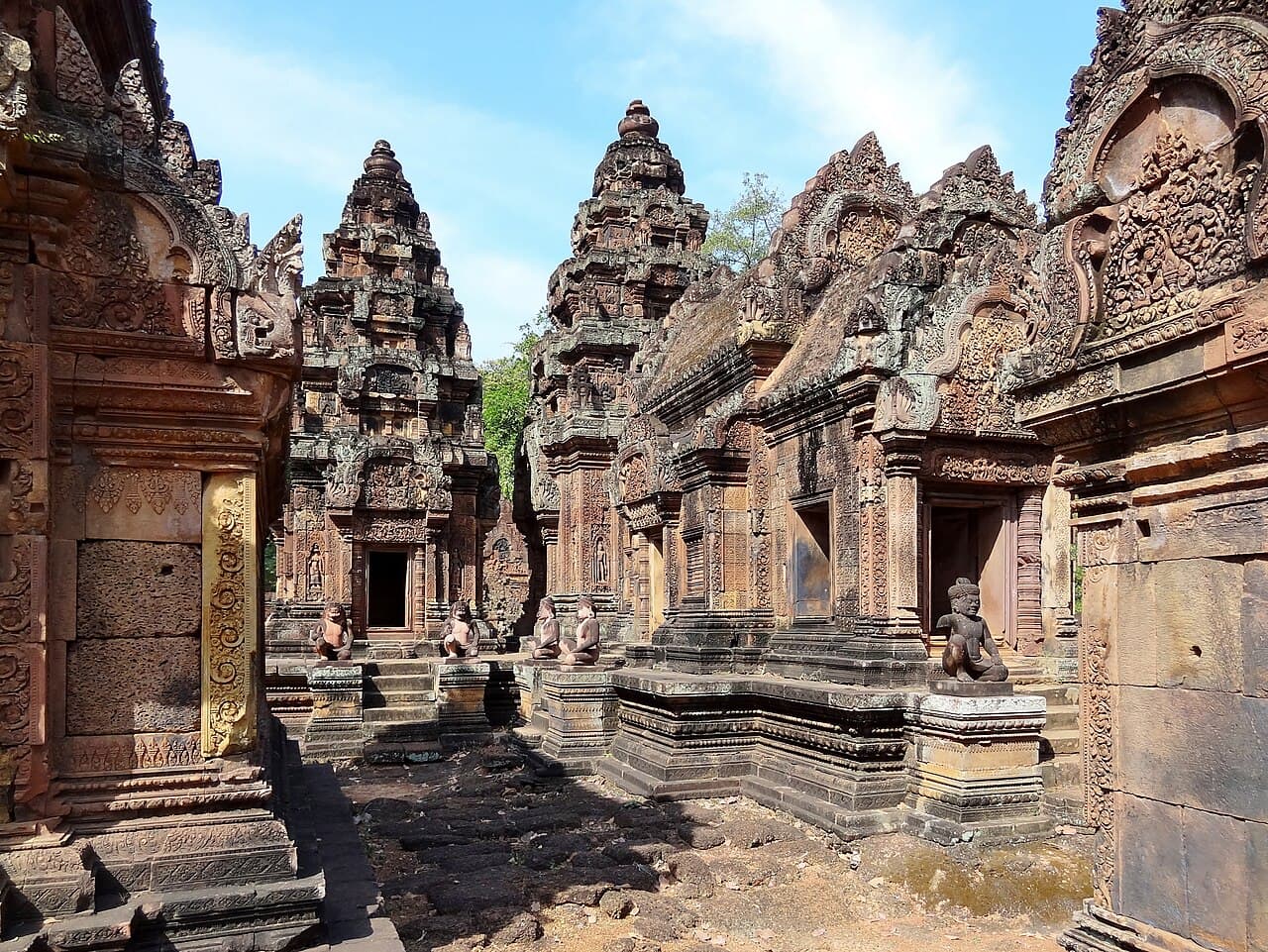 The carvings of Banteay Srei, Cambodia