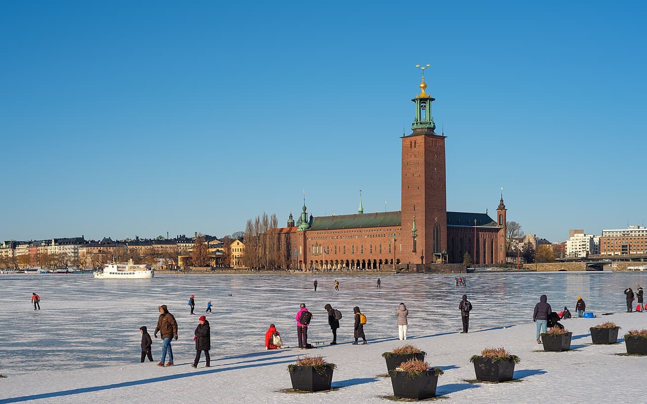 Stockholm City Hall on the waterfront