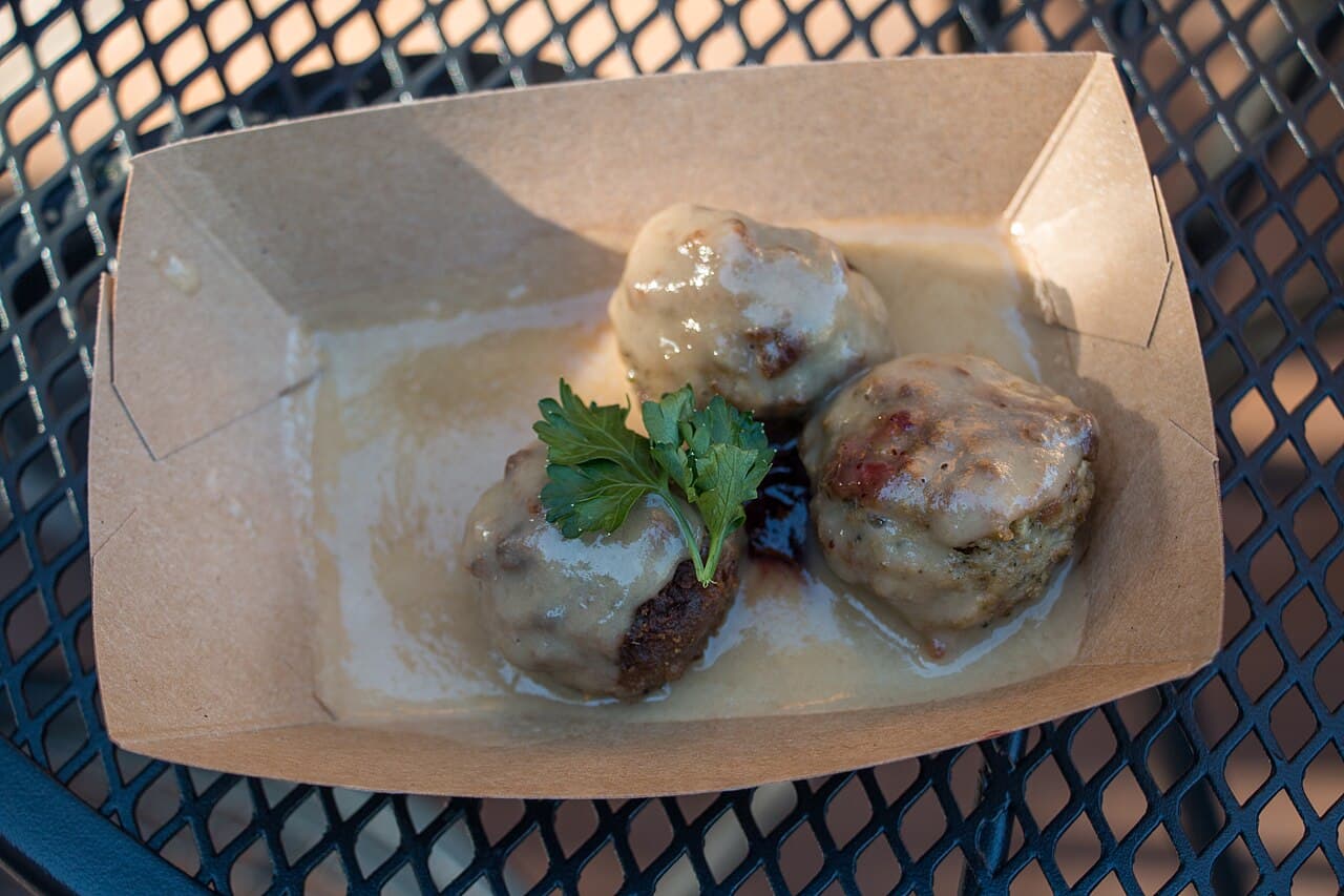 Swedish meatballs with lingonberry