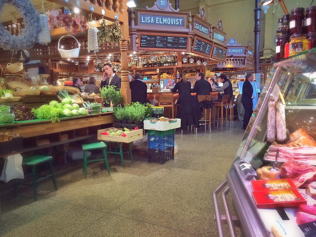 Östermalms Saluhall food hall, Stockholm