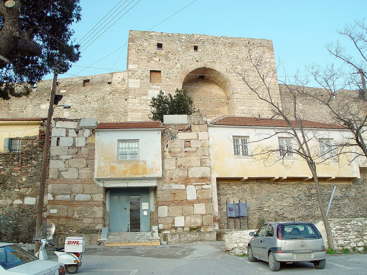 The Heptapyrgion fortress above Thessaloniki