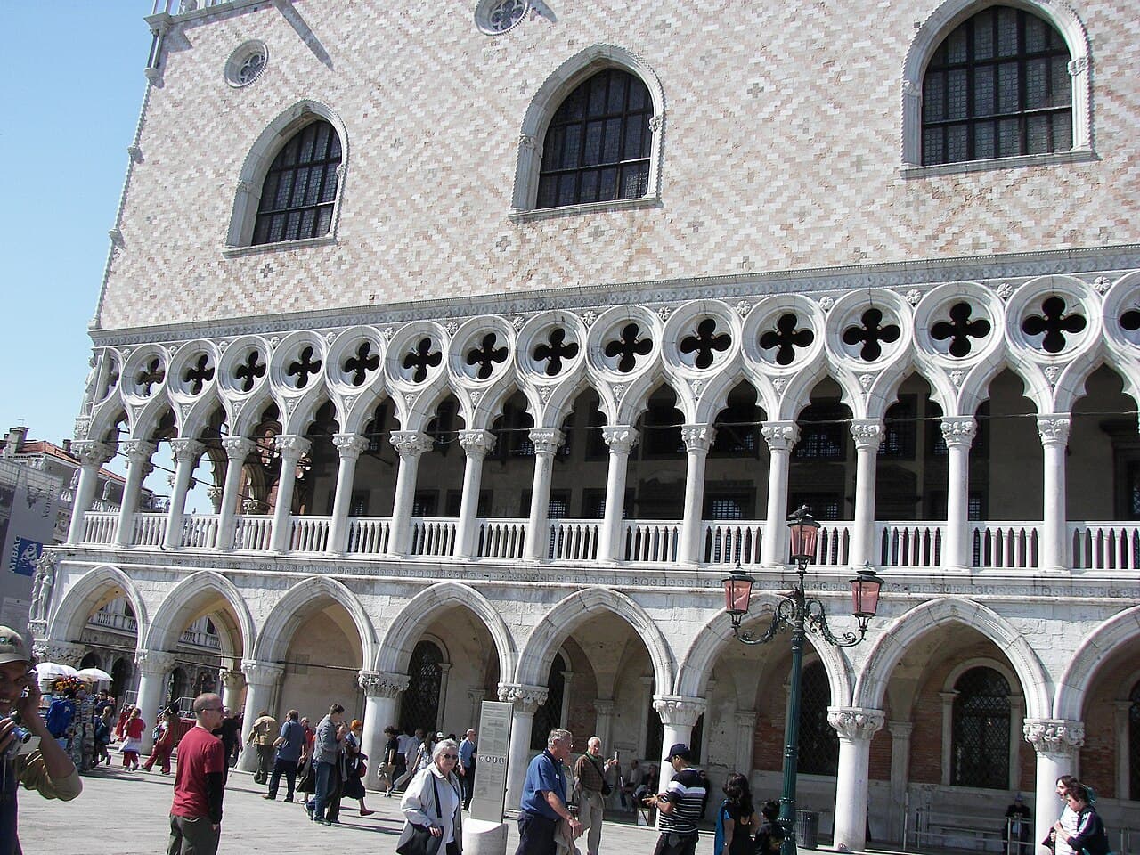 The Gothic facade of the Doge's Palace, Venice