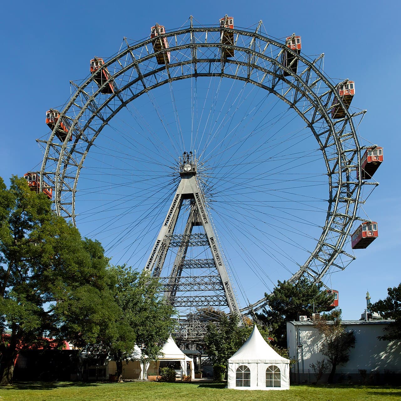 The Riesenrad Ferris wheel at the Prater, Vienna