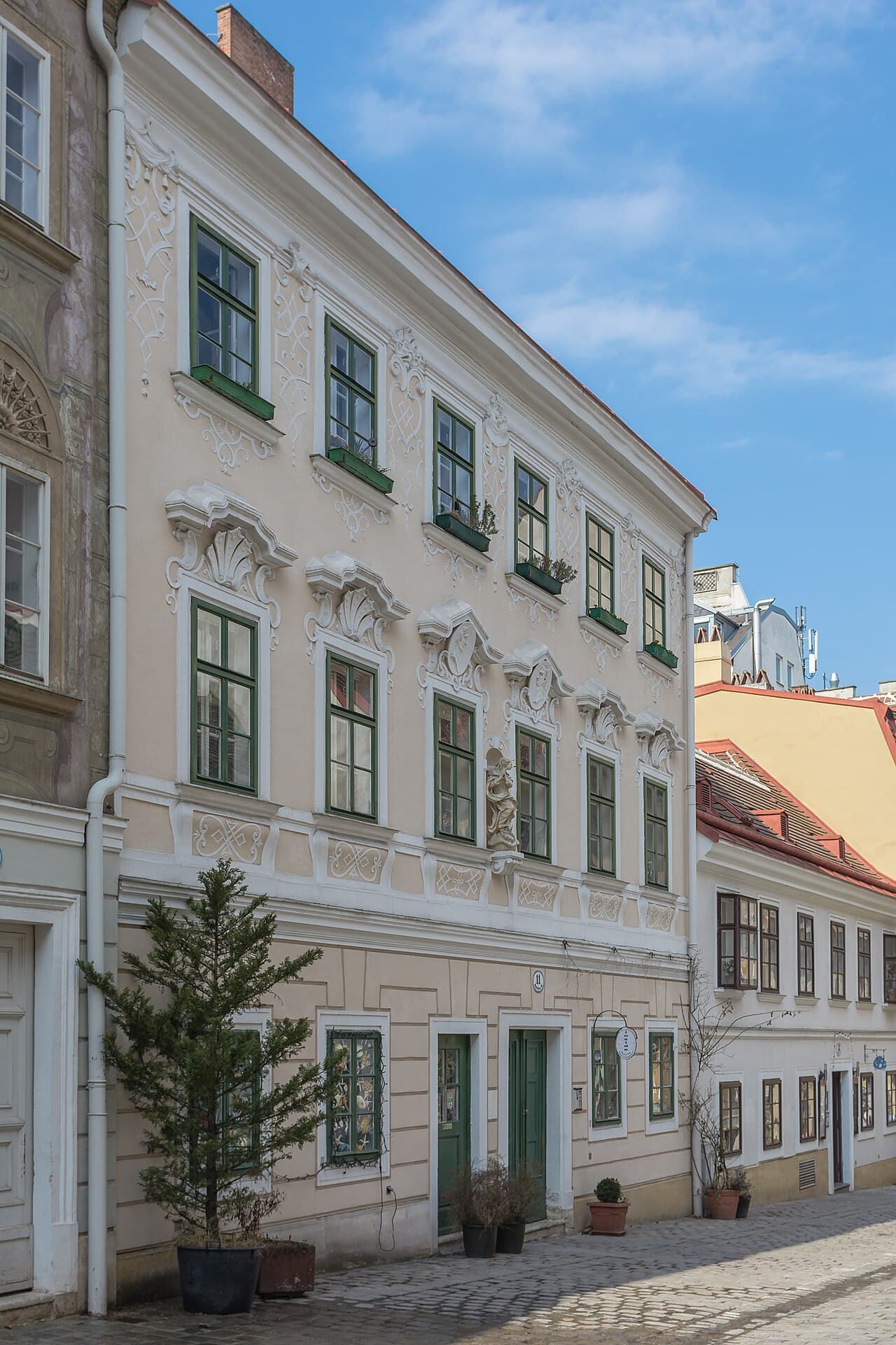 A cobbled lane in Spittelberg, Vienna