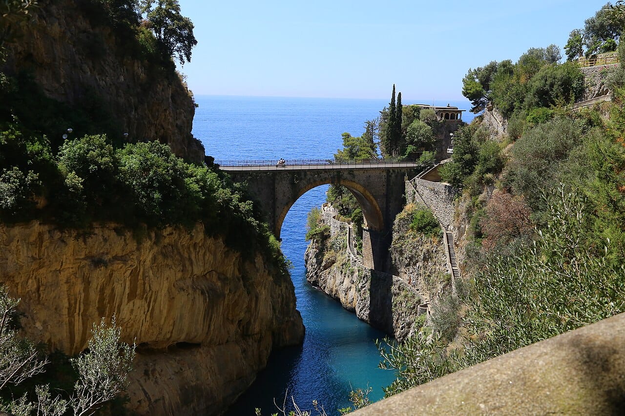 The Fiordo di Furore and its bridge, Amalfi Coast