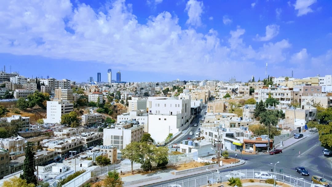 Amman's modern skyline rising above the Abdali Boulevard district