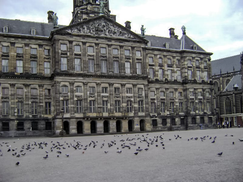 The Royal Palace on Dam Square in Amsterdam