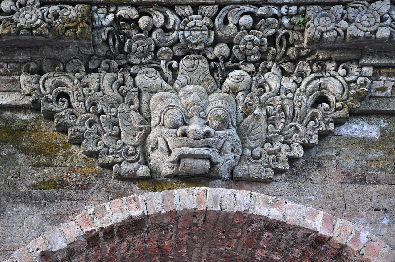 Ubud Palace and a Balinese dancer, Bali