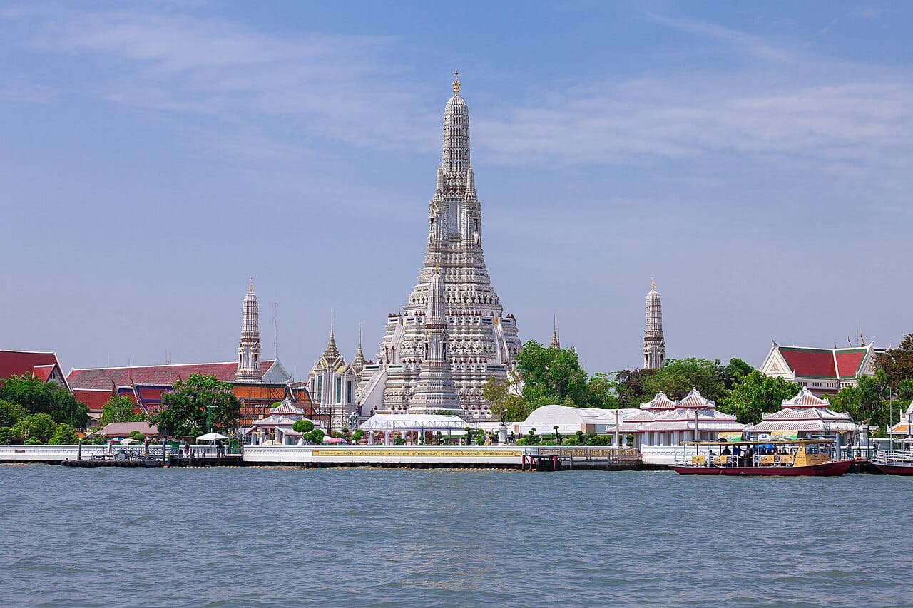 Wat Arun on the Chao Phraya river, Bangkok