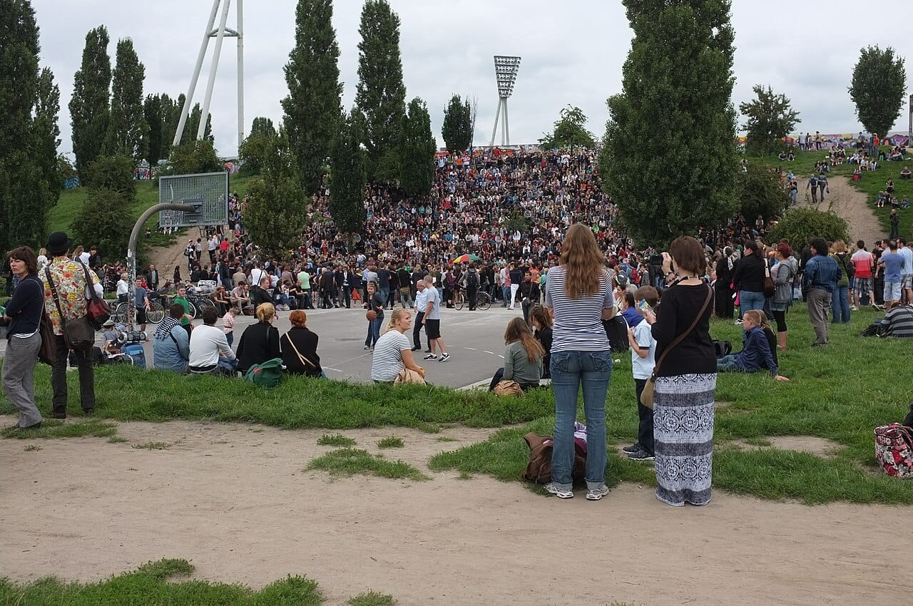The Sunday flea market at Mauerpark, Berlin