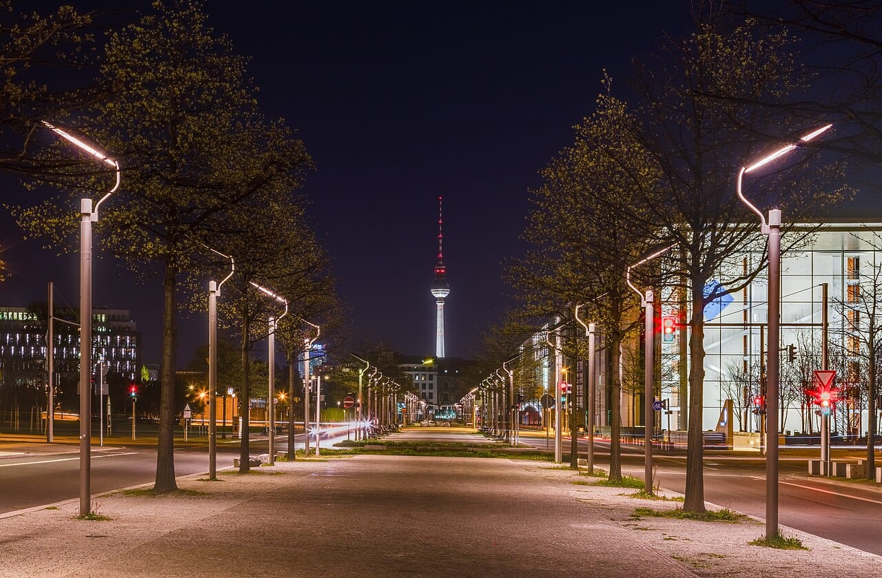 The Fernsehturm TV tower, Berlin