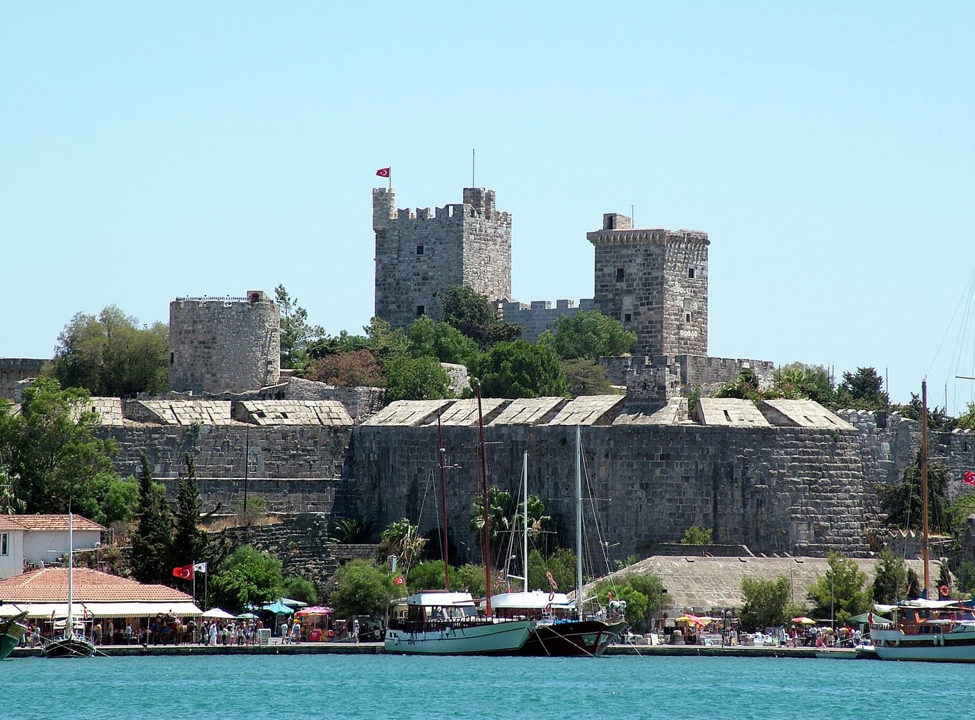 Bodrum Castle above the harbour