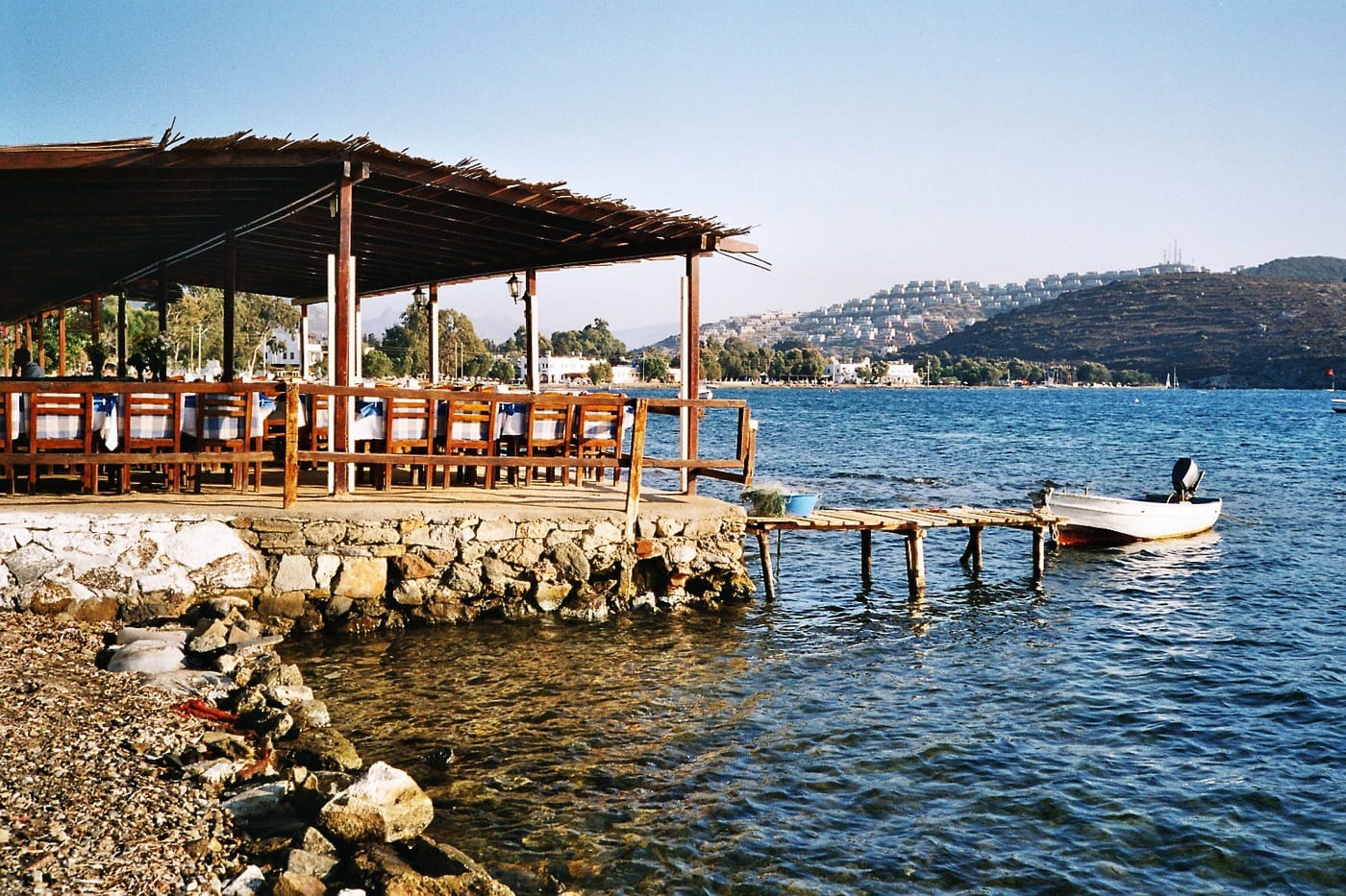 Sunset over Rabbit Island at Gümüşlük, Bodrum