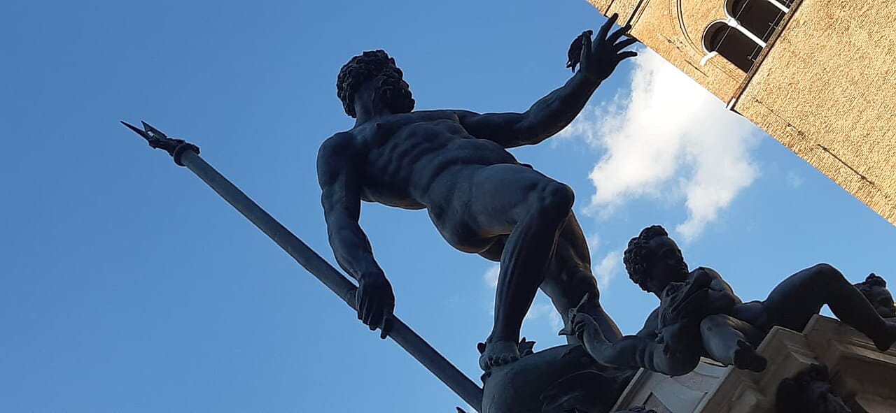 The Fountain of Neptune in Bologna