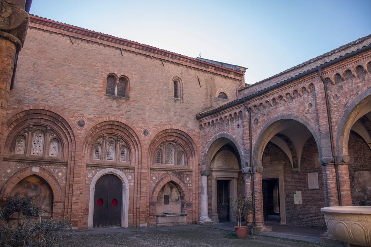 The Santo Stefano square and church complex in Bologna