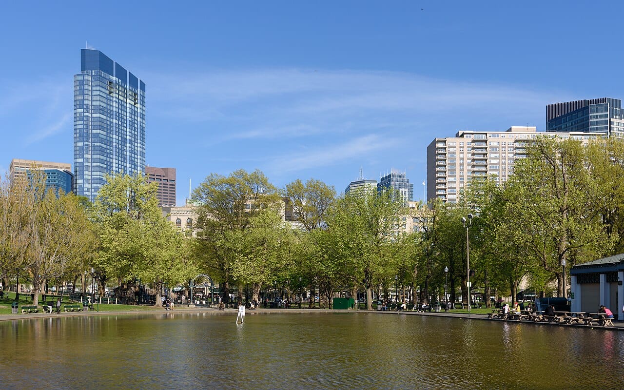 Boston Common park in autumn
