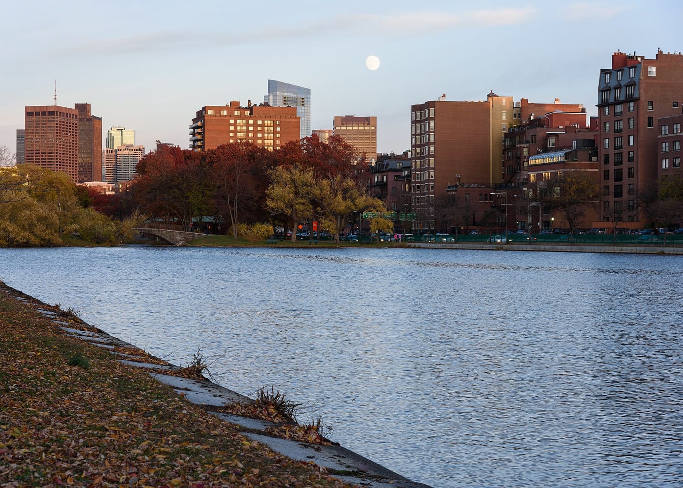 The Charles River Esplanade and Boston skyline