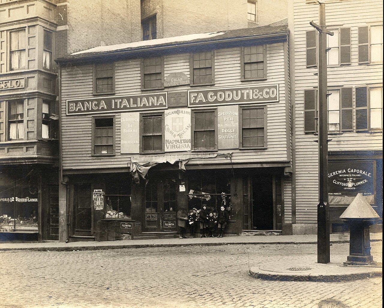 A street in Boston's North End, the Italian quarter