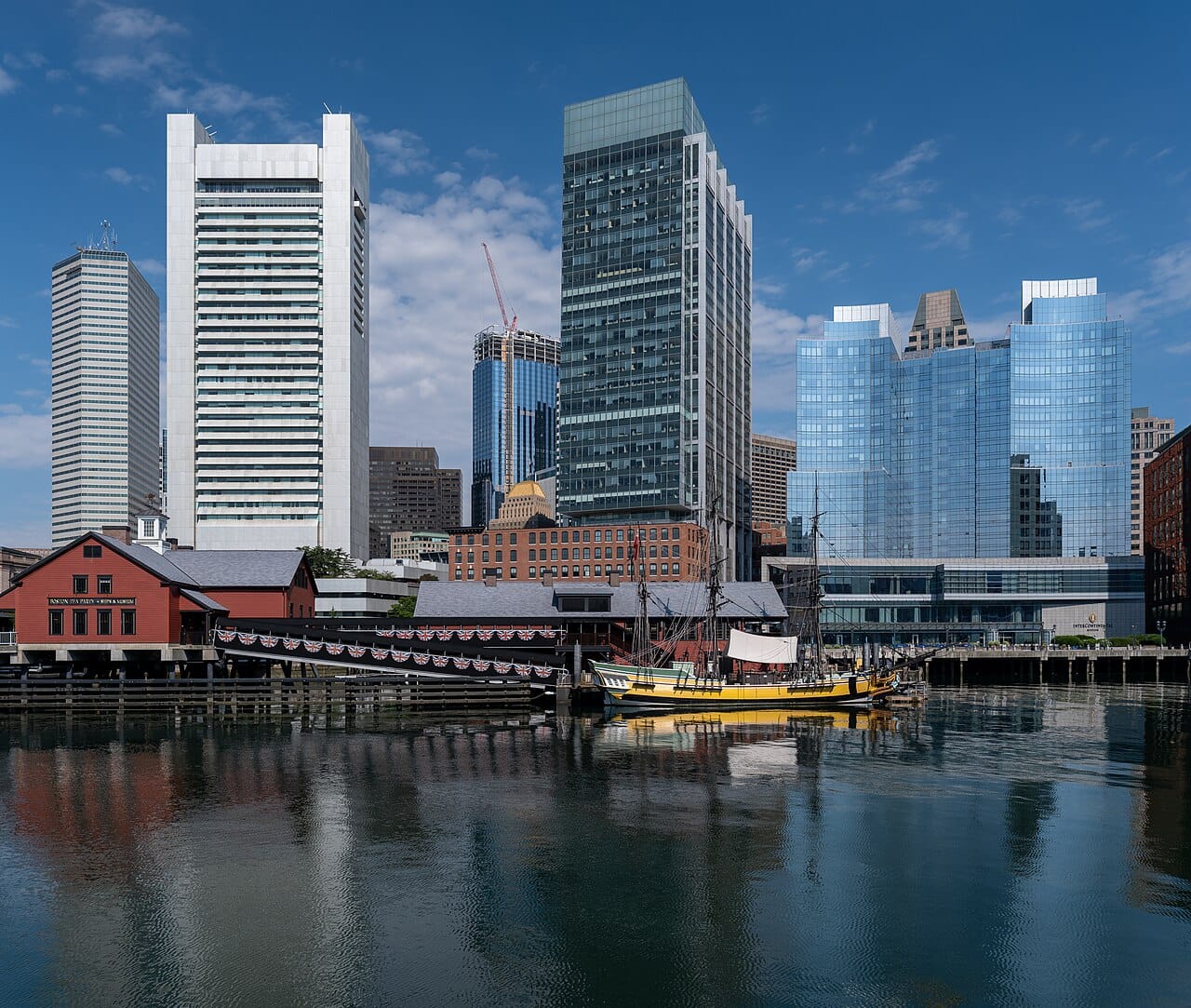 The Boston Tea Party Ships and Museum on the harbour