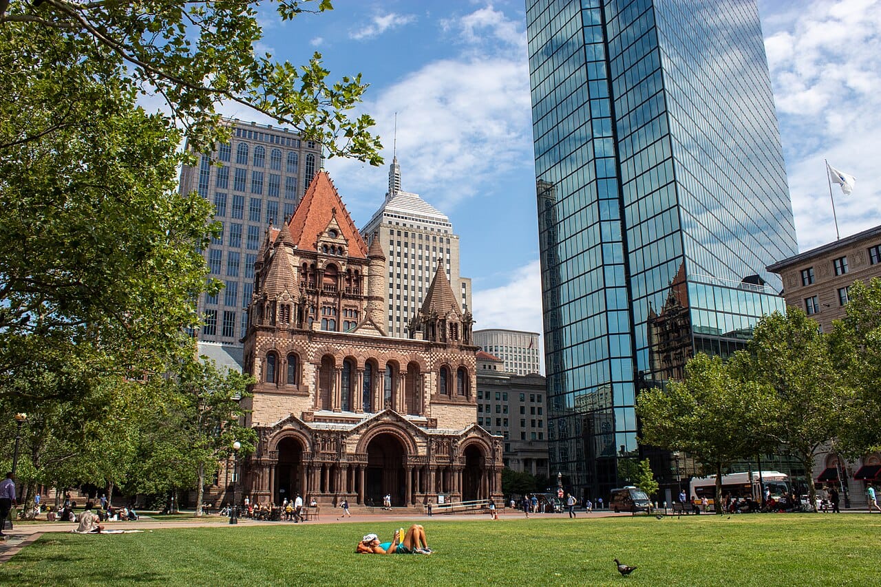 Trinity Church on Copley Square in Boston