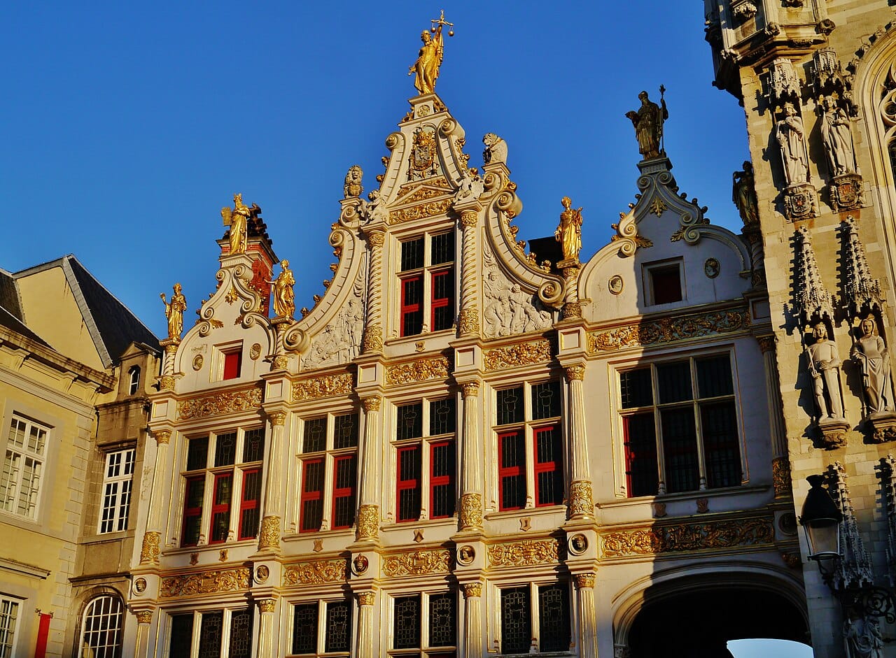 The Gothic City Hall on the Burg, Bruges