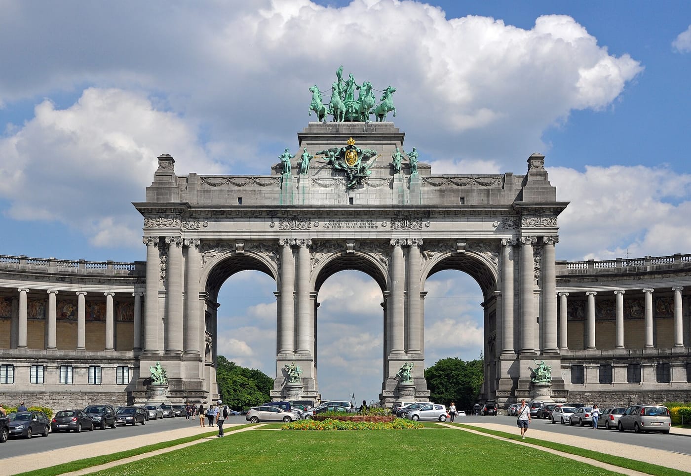 The triumphal arch of the Parc du Cinquantenaire in Brussels