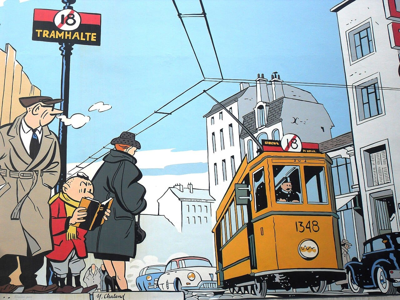 Comic strip murals, Brussels